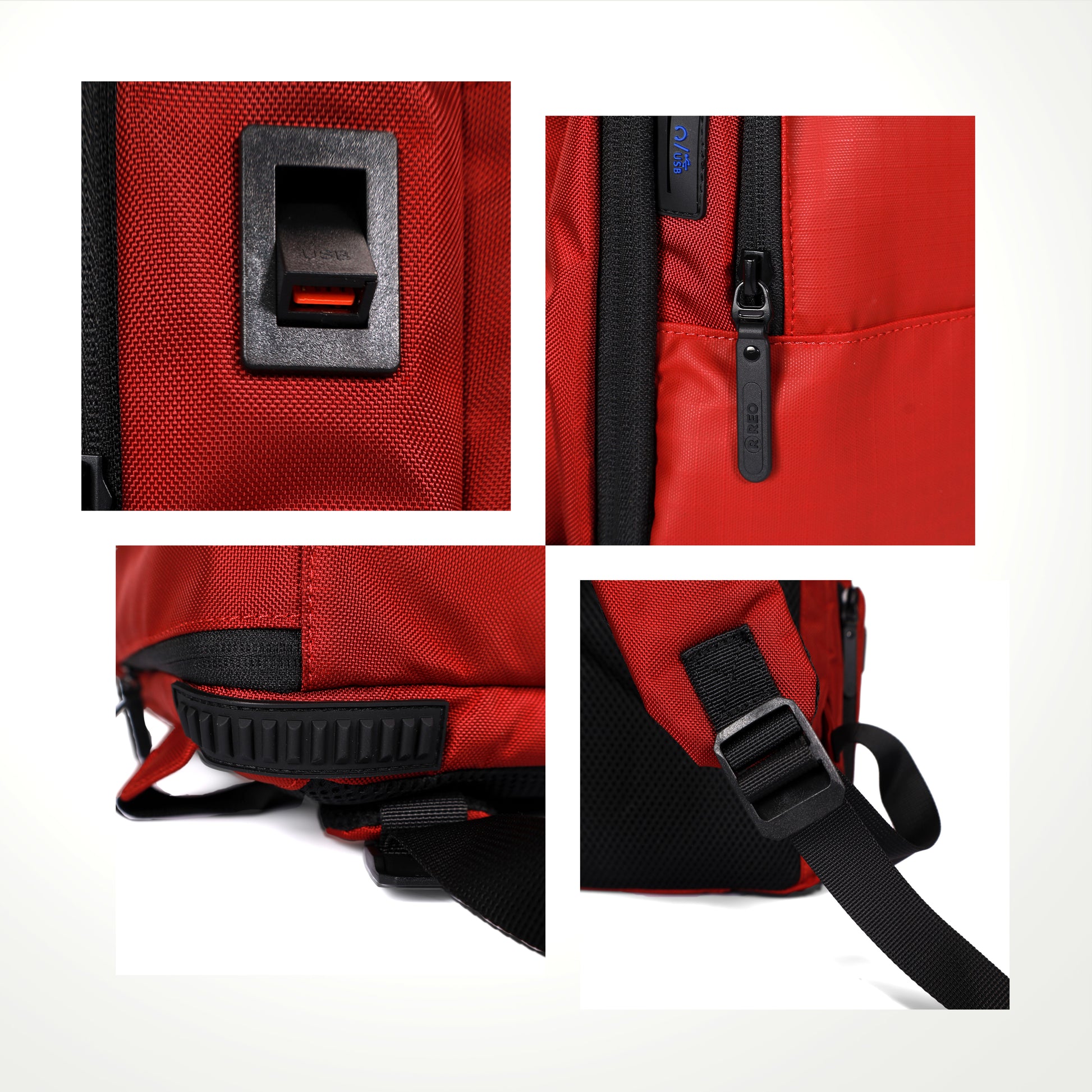 REO Red Minimalist Backpack