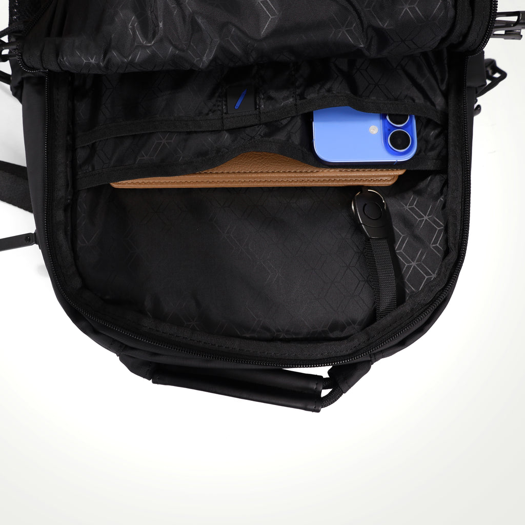 REO Black Minimalist Backpack